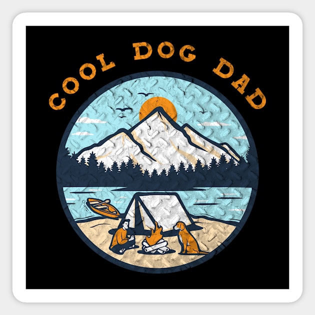 Outdoors Cool Dog Dad Sticker by pa2rok